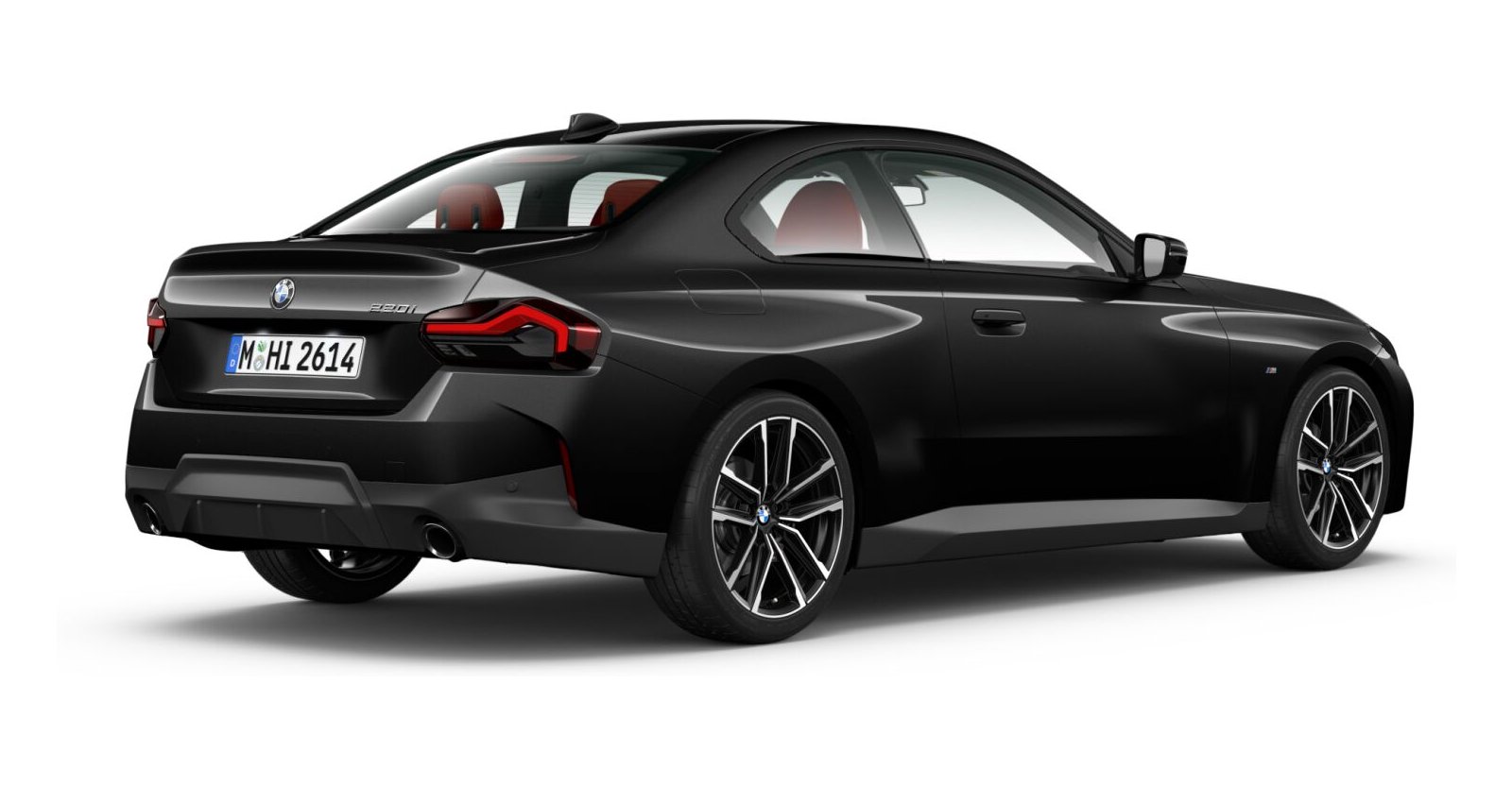 BMW BMW 2er in Schwarz von hinten BMW BMW 2er in Schwarz von hinten