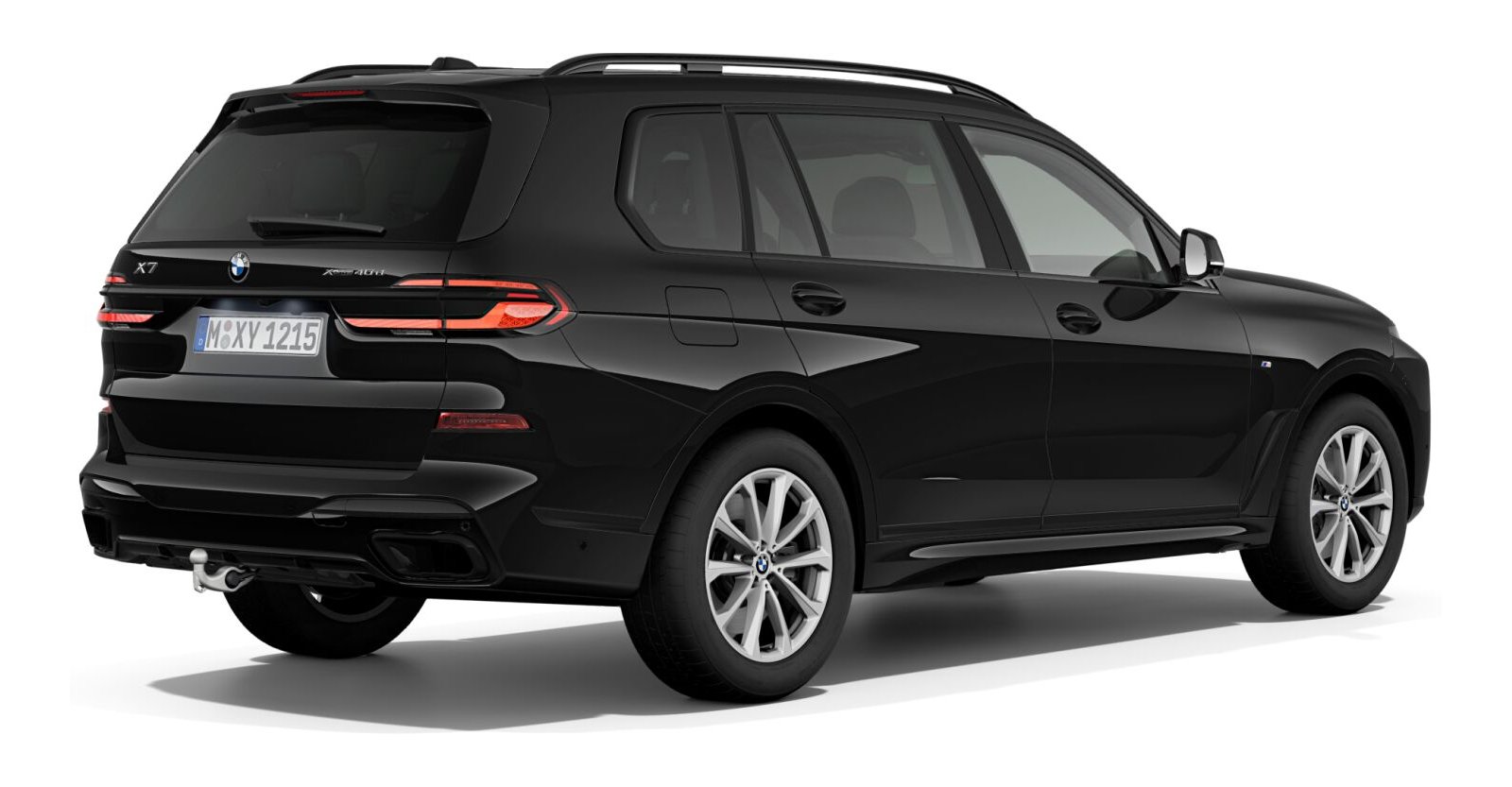 BMW BMW X in Schwarz von hinten BMW BMW X in Schwarz von hinten
