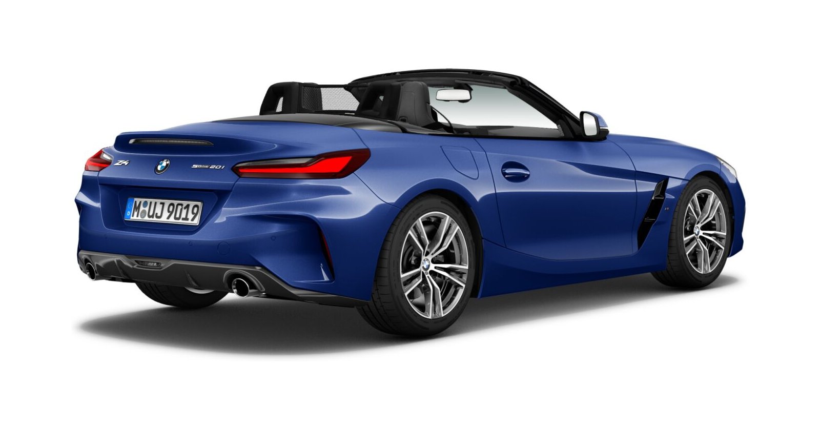 BMW BMW Z in Blau von hinten BMW BMW Z in Blau von hinten
