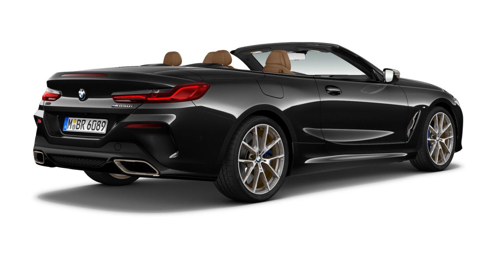 BMW BMW 8er in Schwarz von hinten BMW BMW 8er in Schwarz von hinten