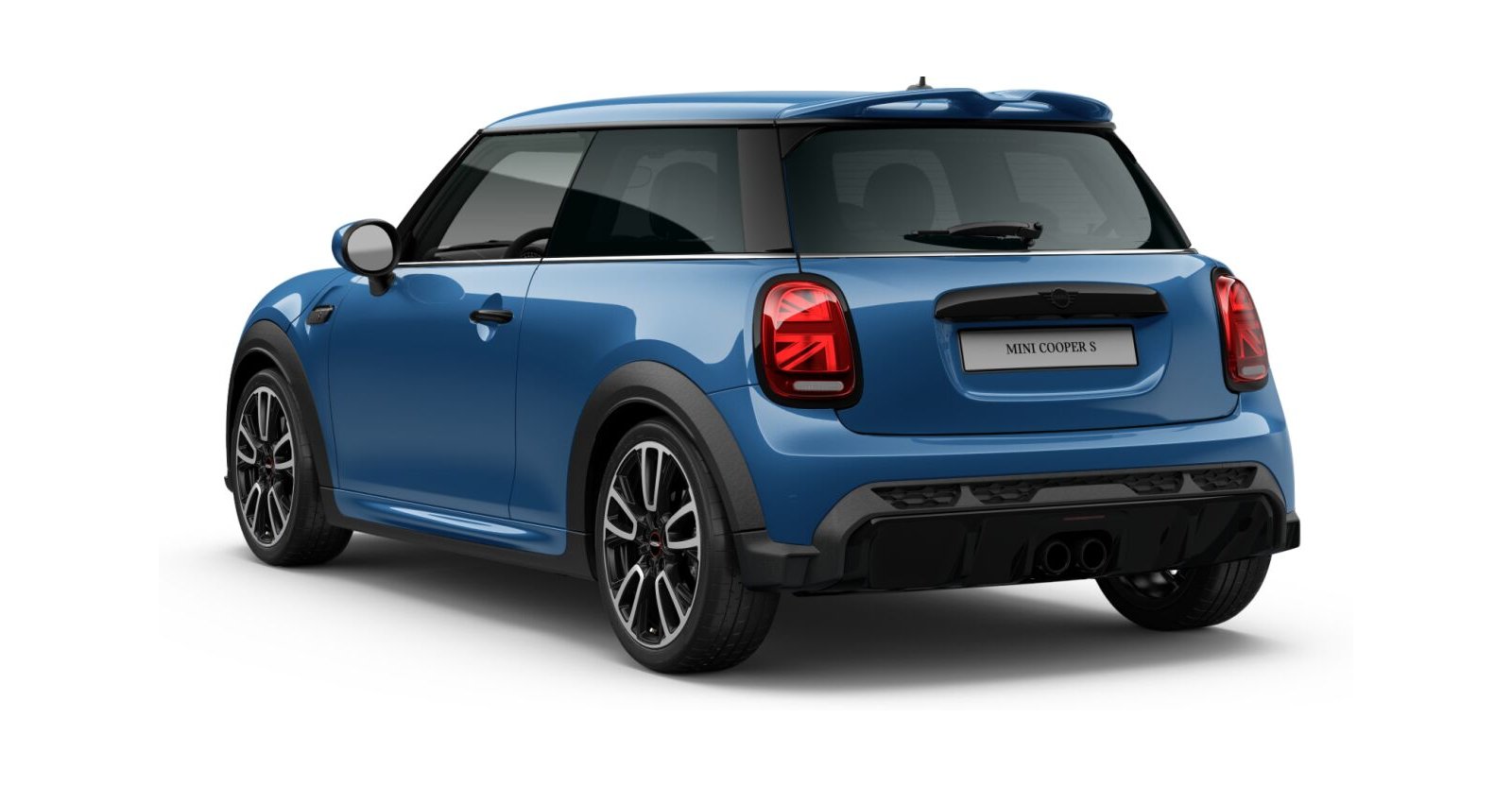 MINI MINI 3-Türer in Blau von hinten MINI MINI 3-Türer in Blau von hinten