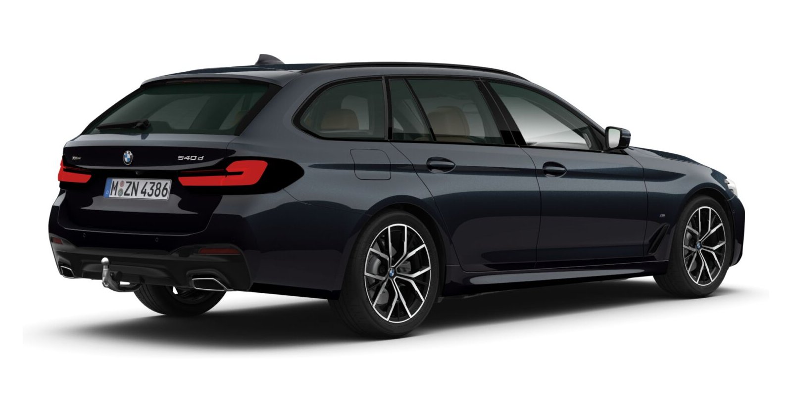 BMW BMW 5er in Schwarz von hinten BMW BMW 5er in Schwarz von hinten