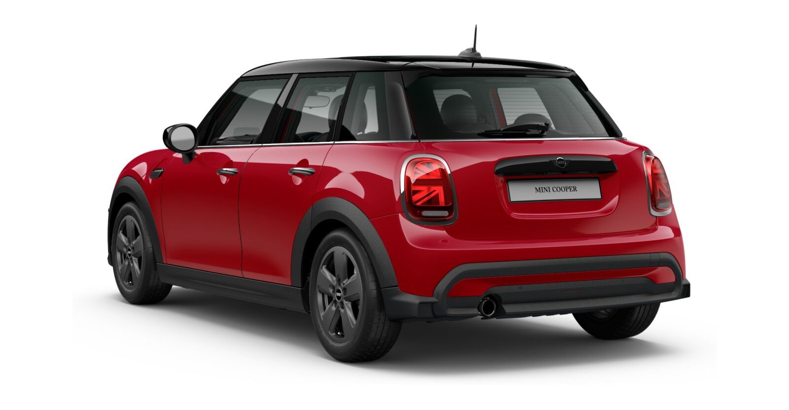 MINI MINI 5-Türer in Rot von hinten MINI MINI 5-Türer in Rot von hinten