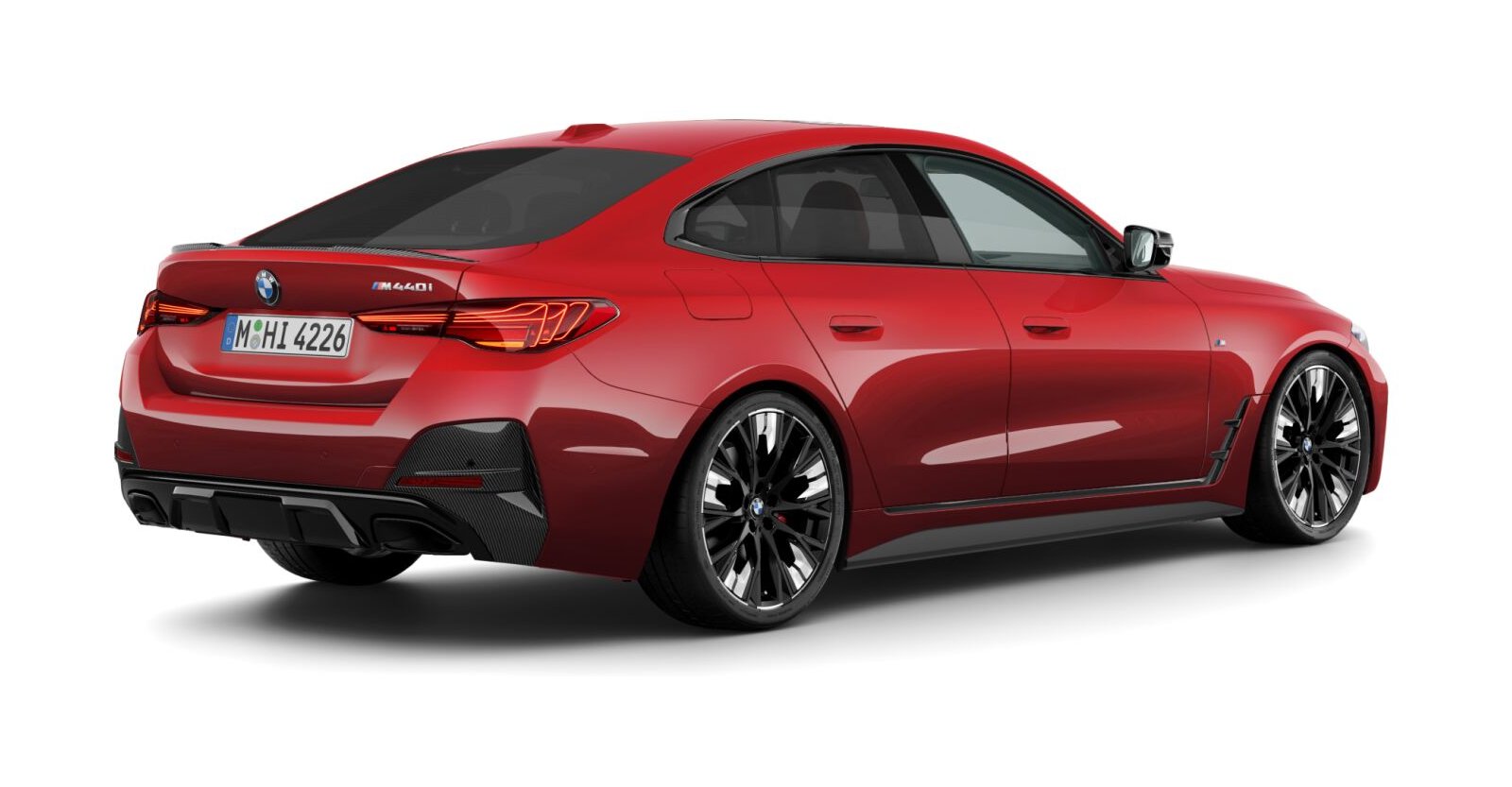 BMW BMW 4er in Rot von hinten BMW BMW 4er in Rot von hinten