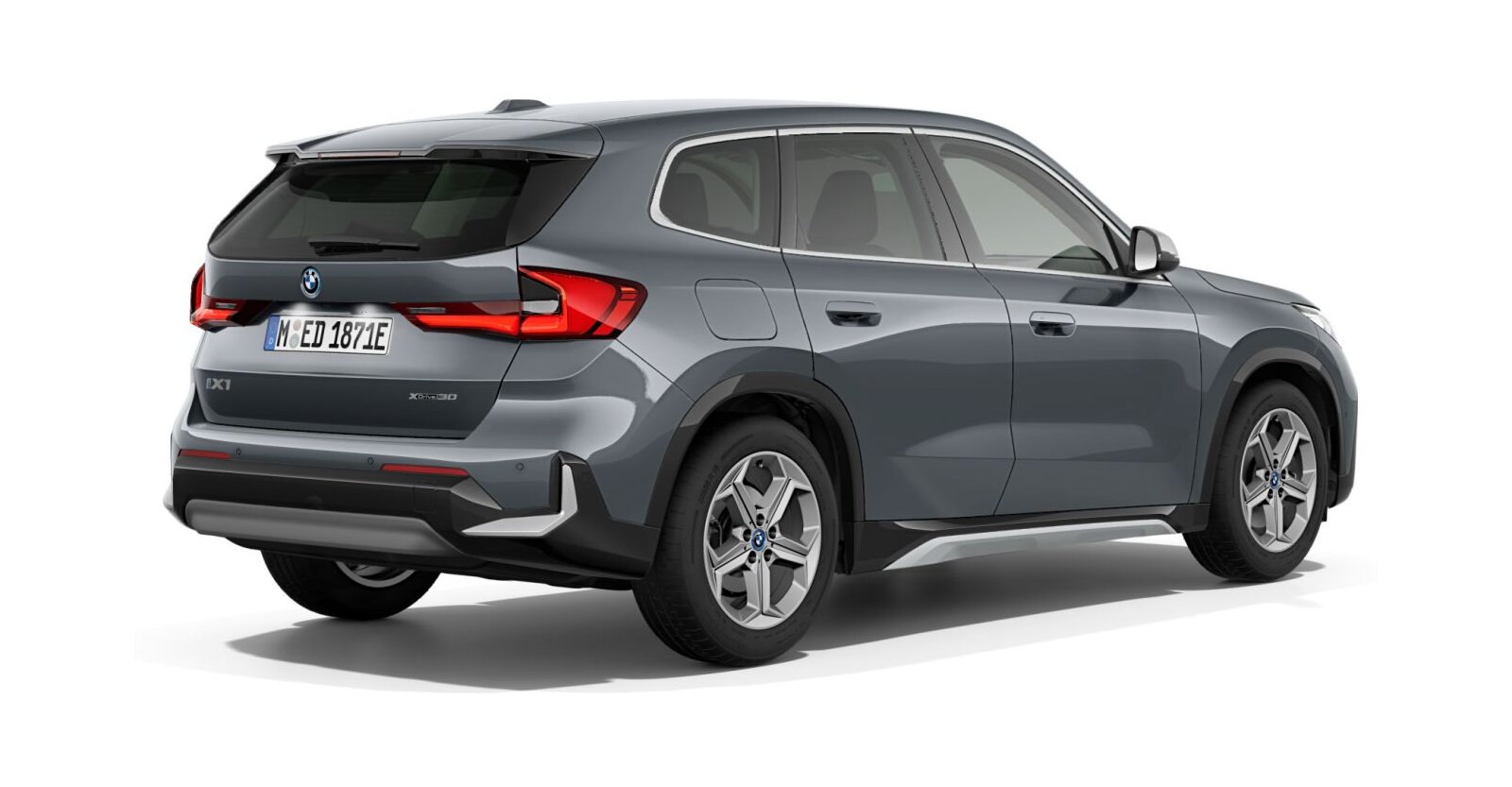 BMW BMW I in Grau von hinten BMW BMW I in Grau von hinten
