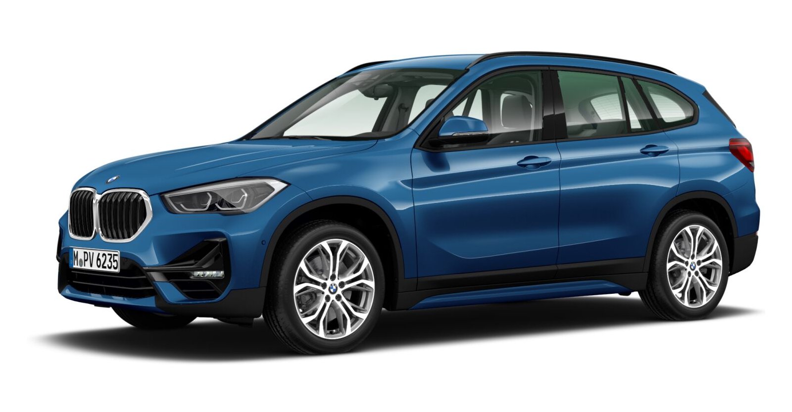 BMW BMW X in Blau von vorne BMW BMW X in Blau von vorne
