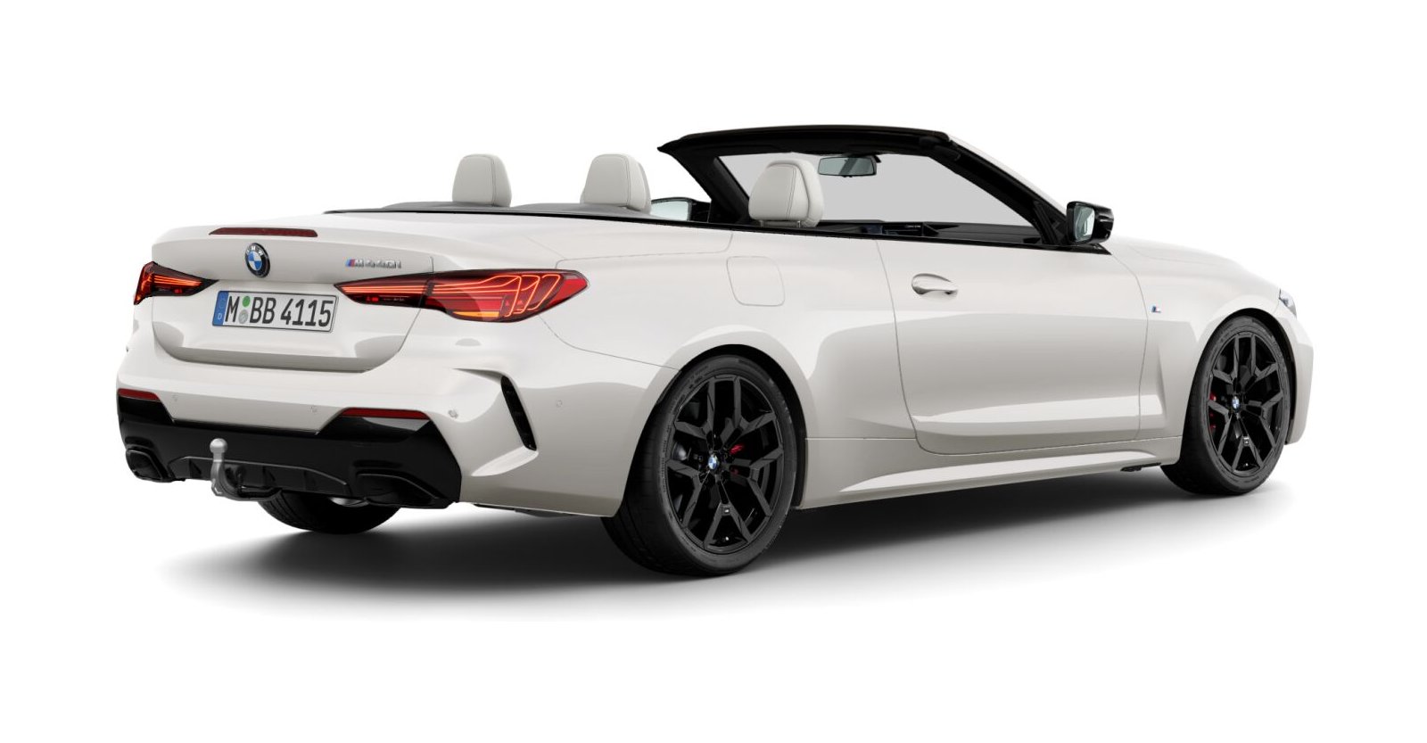 BMW BMW 4er in Weiß von hinten