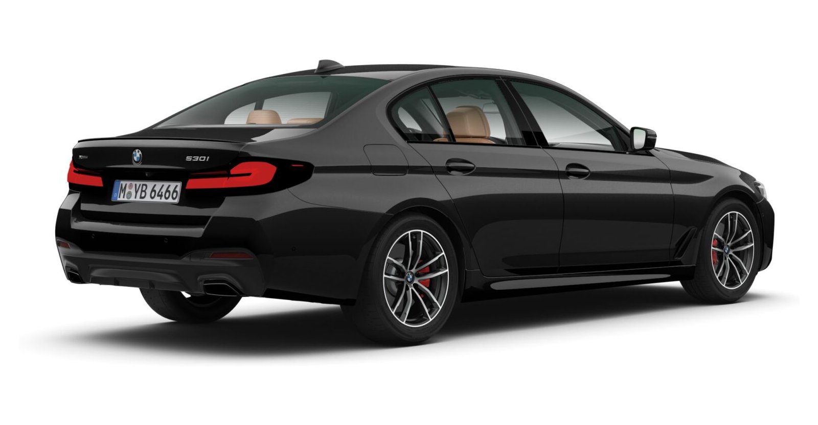 BMW BMW 5er in Schwarz von hinten BMW BMW 5er in Schwarz von hinten
