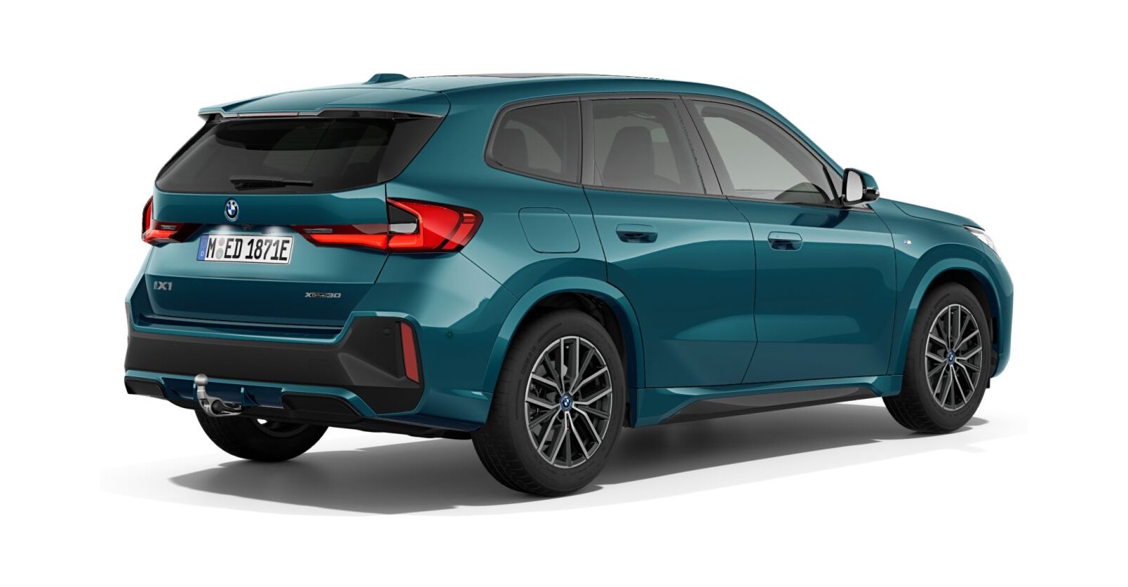 BMW BMW I in Blau von hinten