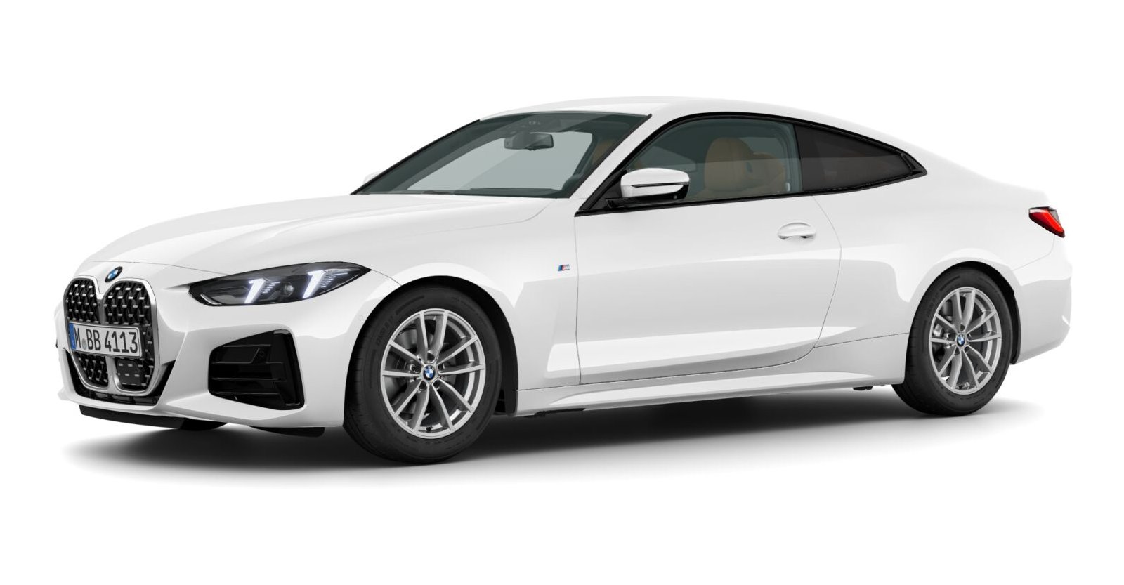 BMW BMW 4er in Weiß von vorne BMW BMW 4er in Weiß von vorne