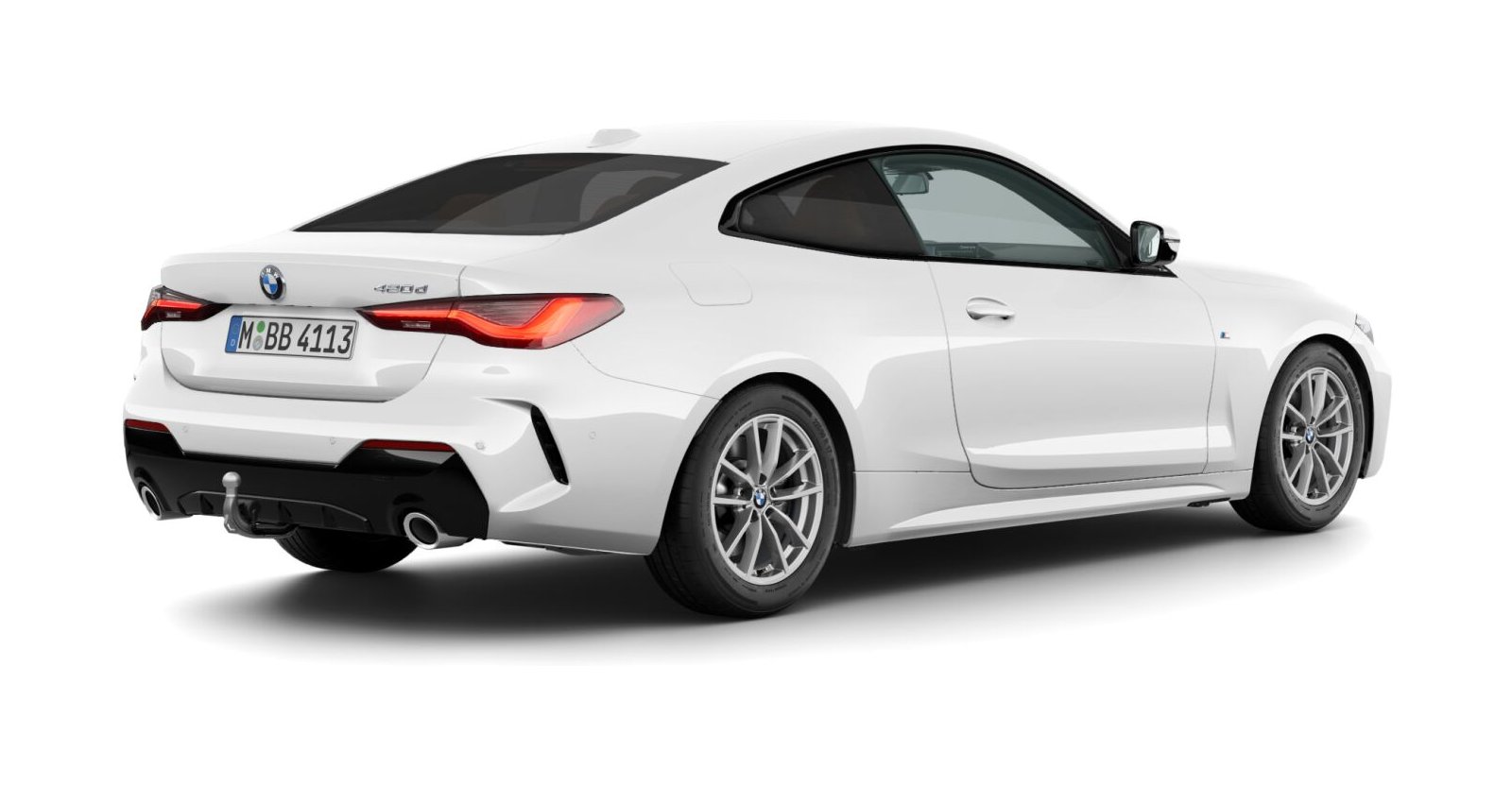 BMW BMW 4er in Weiß von hinten BMW BMW 4er in Weiß von hinten