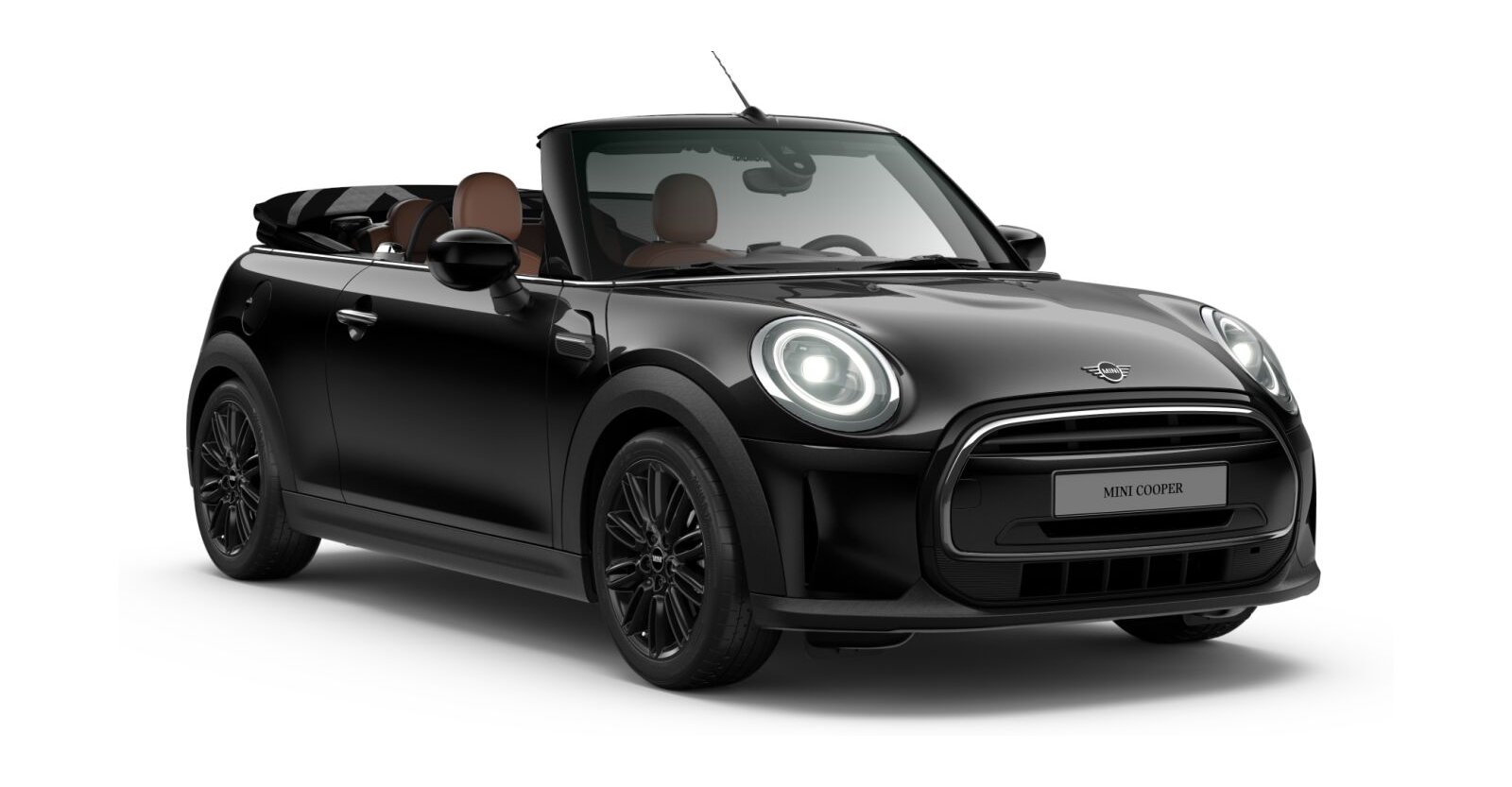 MINI MINI Cabrio in Schwarz von vorne