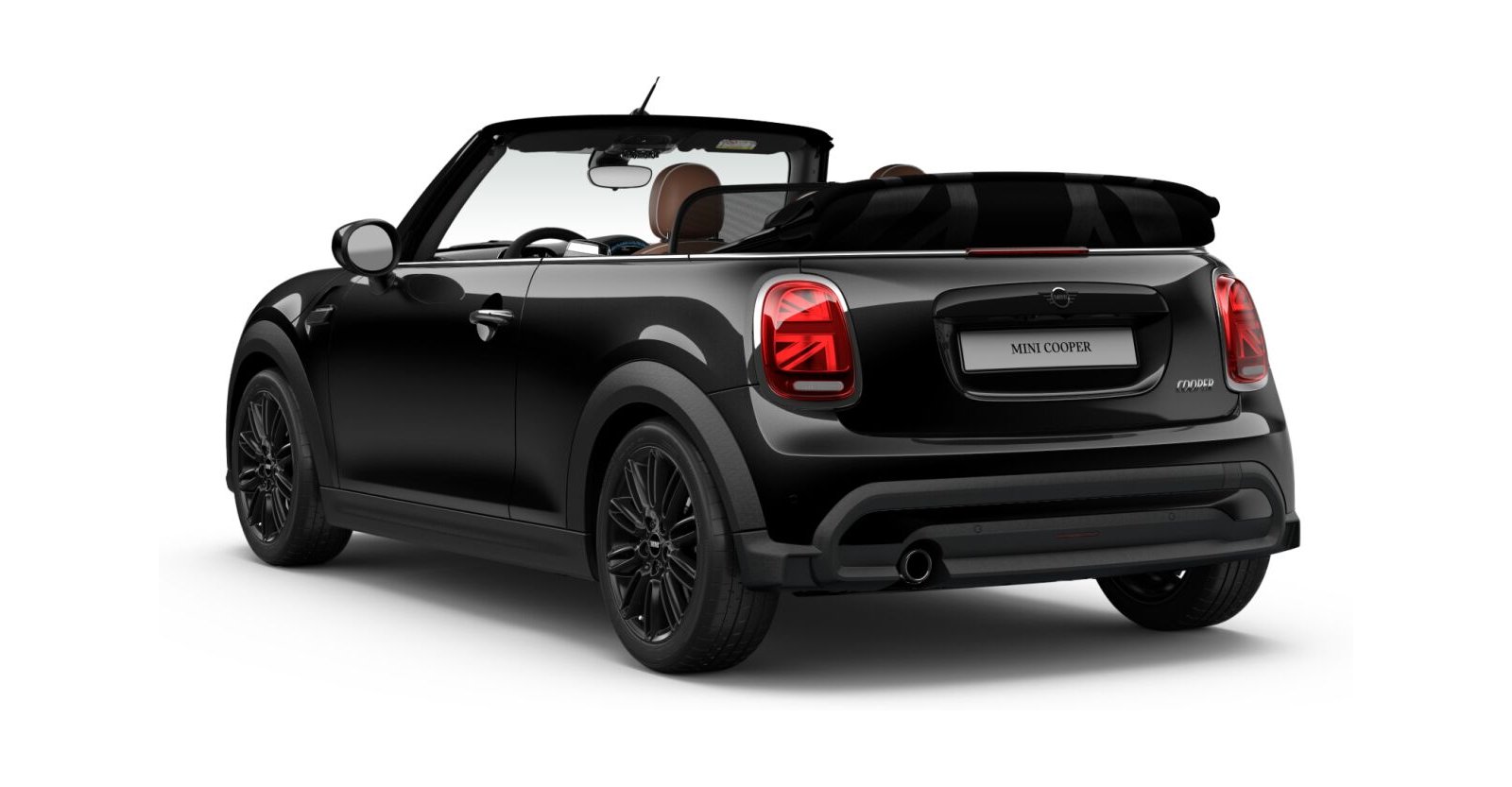 MINI MINI Cabrio in Schwarz von hinten