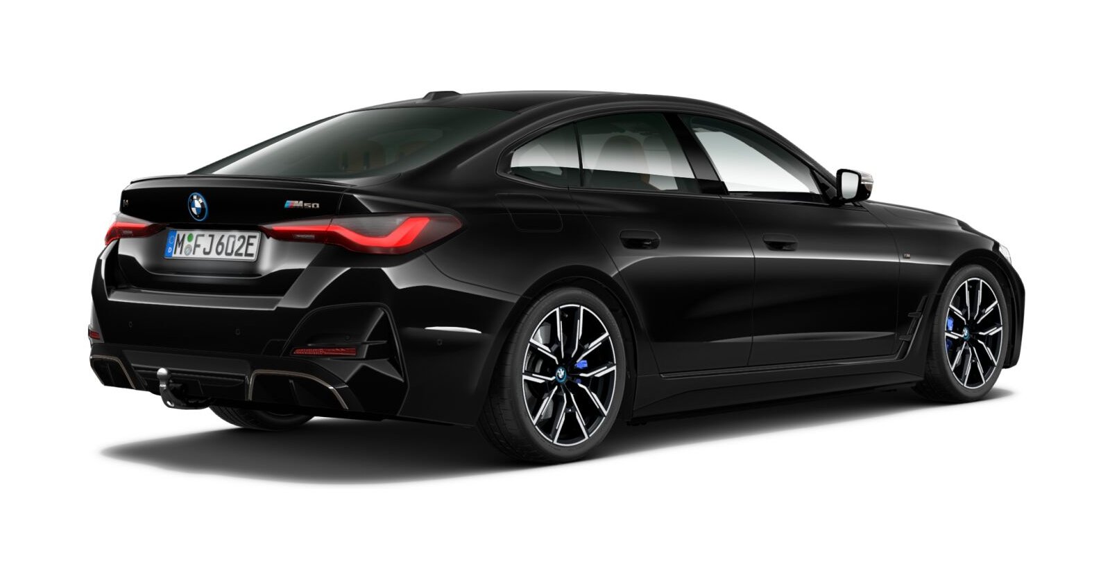 BMW BMW I in Schwarz von hinten BMW BMW I in Schwarz von hinten