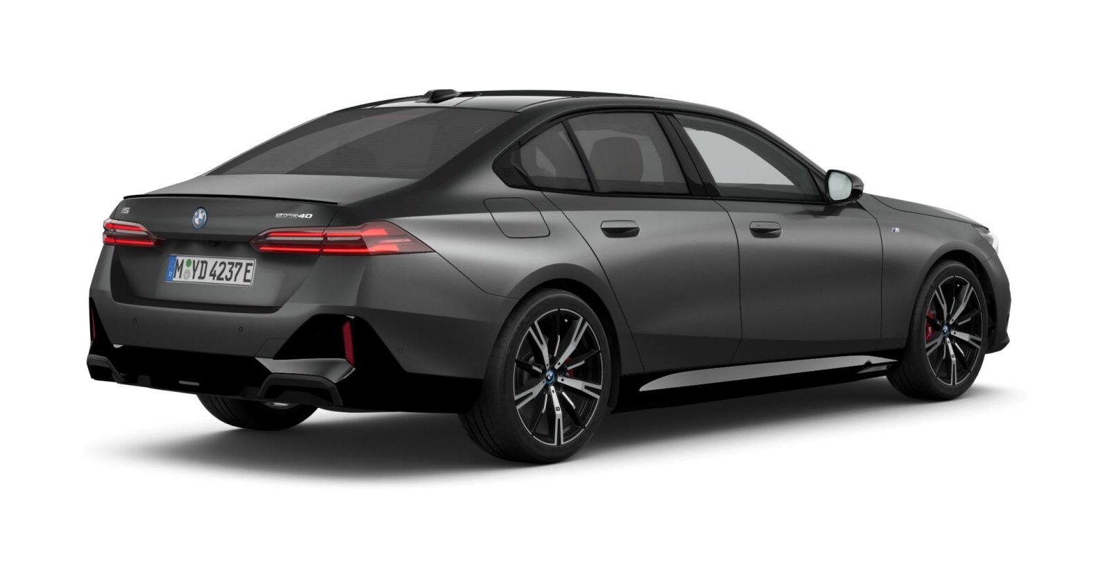 BMW BMW I in Grau von hinten BMW BMW I in Grau von hinten