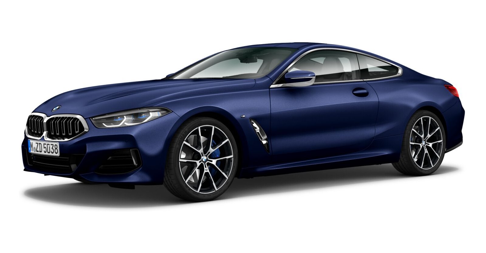BMW BMW 8er in Blau von vorne
