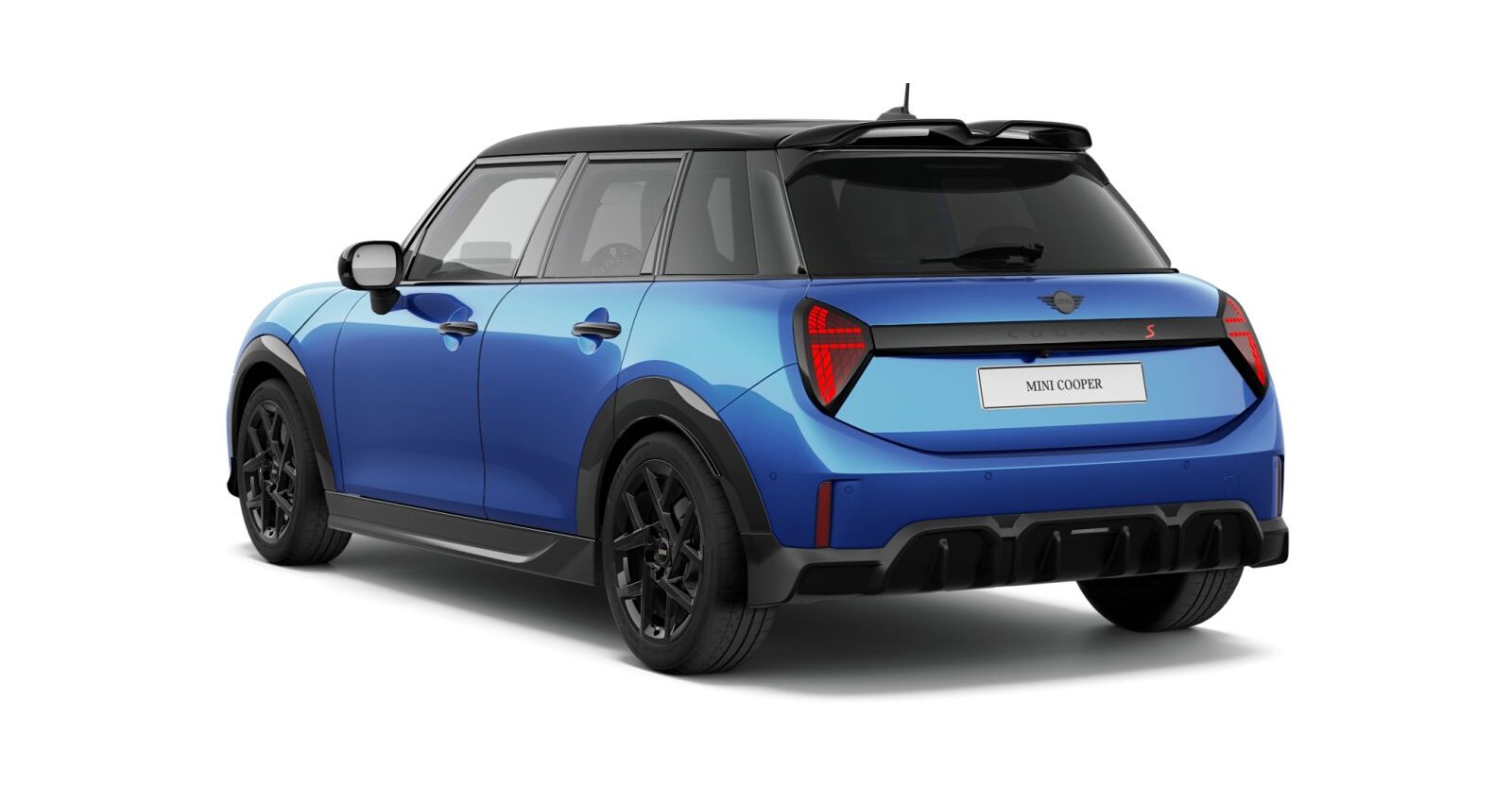 MINI MINI 5-Türer in Blau von hinten MINI MINI 5-Türer in Blau von hinten