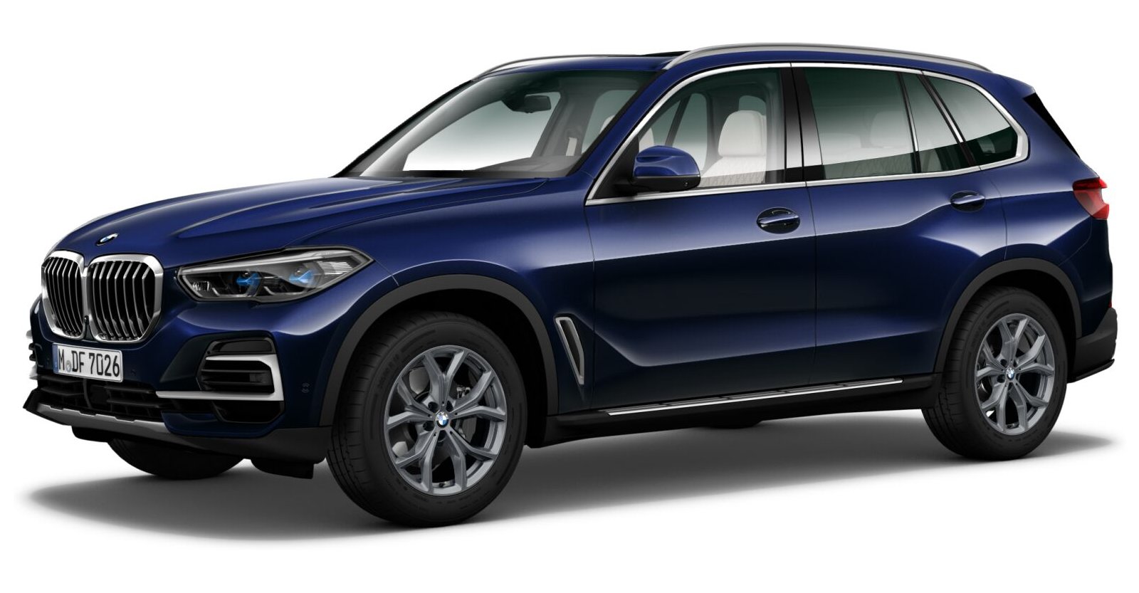 BMW BMW X in Blau von vorne BMW BMW X in Blau von vorne