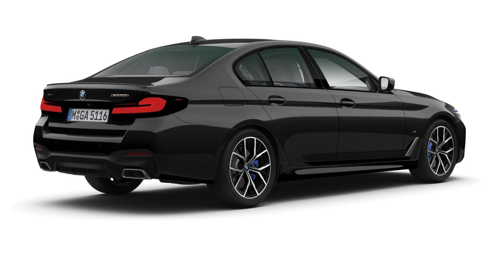 BMW BMW 5er in Schwarz von hinten BMW BMW 5er in Schwarz von hinten