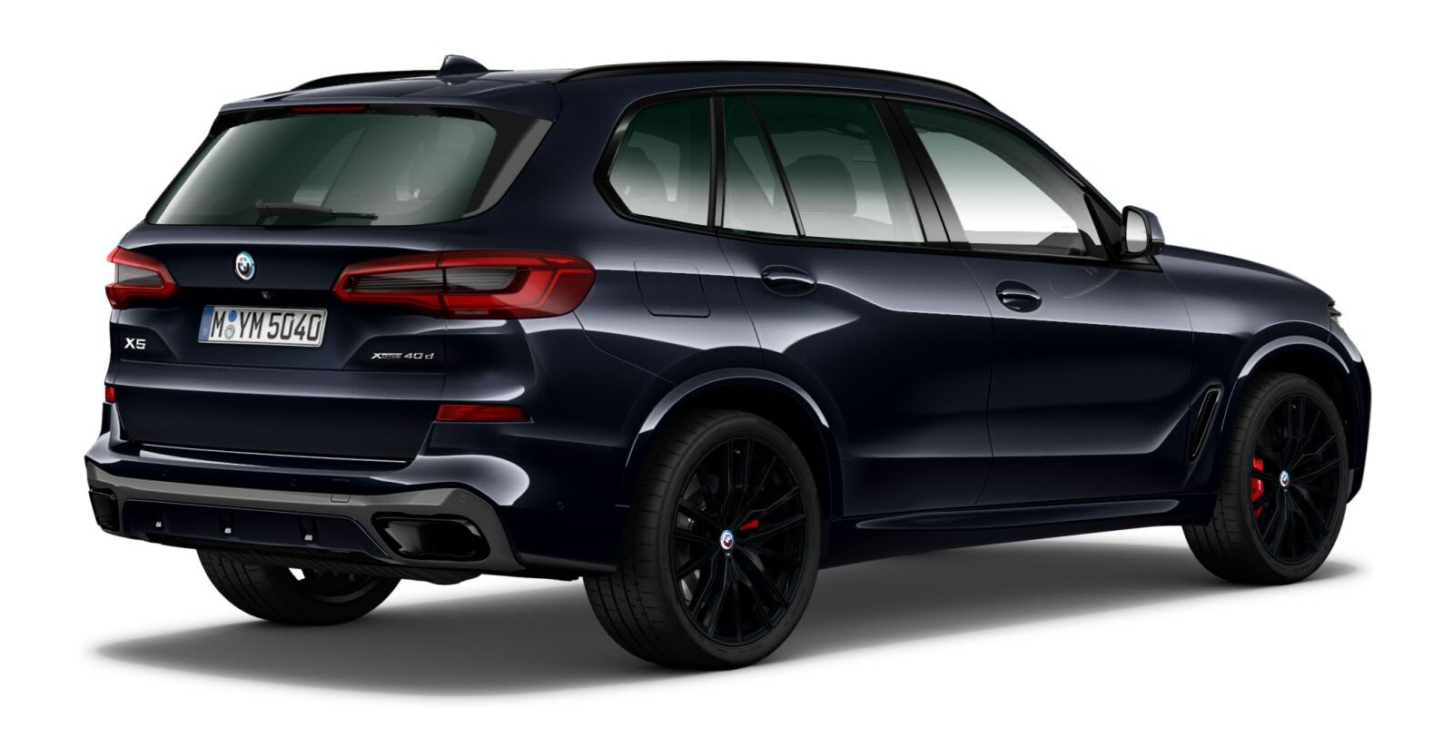BMW BMW X in Schwarz von hinten BMW BMW X in Schwarz von hinten