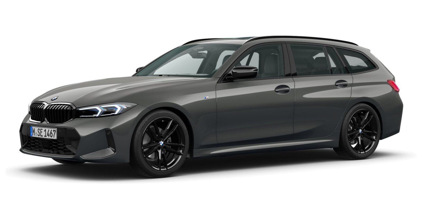 BMW 318i Touring in Grau von vorne