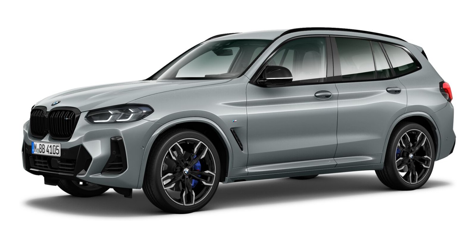 BMW X3 M40d in Grau von vorne