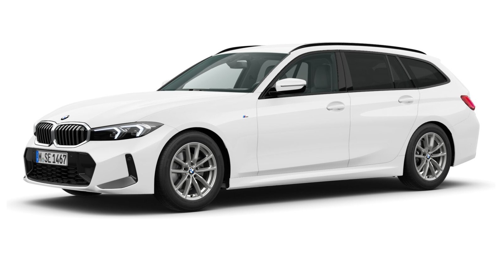 BMW BMW 3er in Weiß von vorne BMW BMW 3er in Weiß von vorne