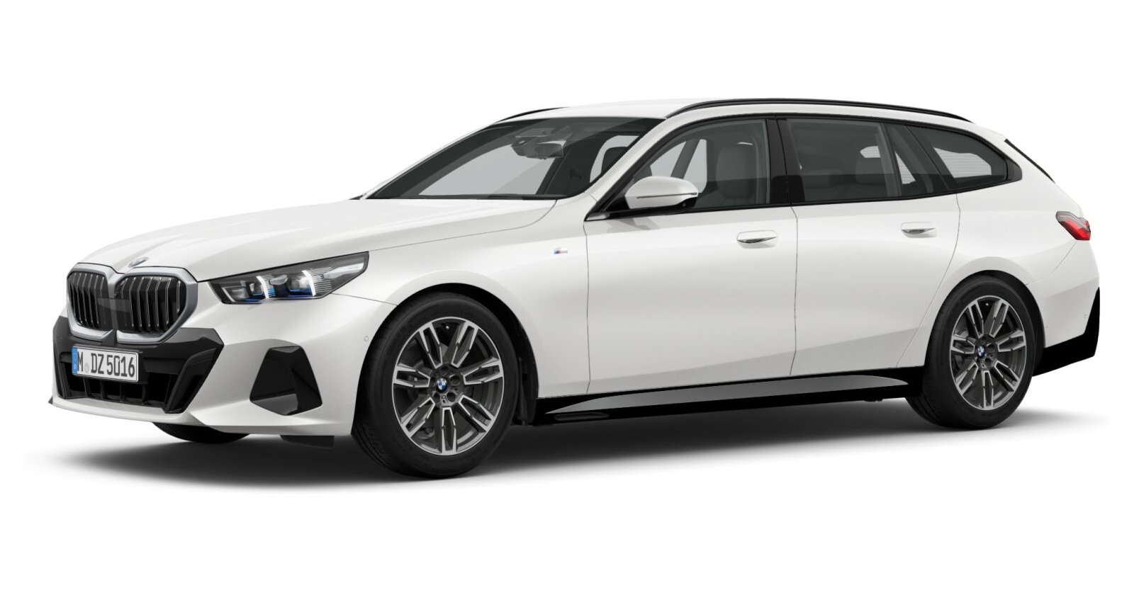 BMW BMW 5er in Weiß von vorne BMW BMW 5er in Weiß von vorne