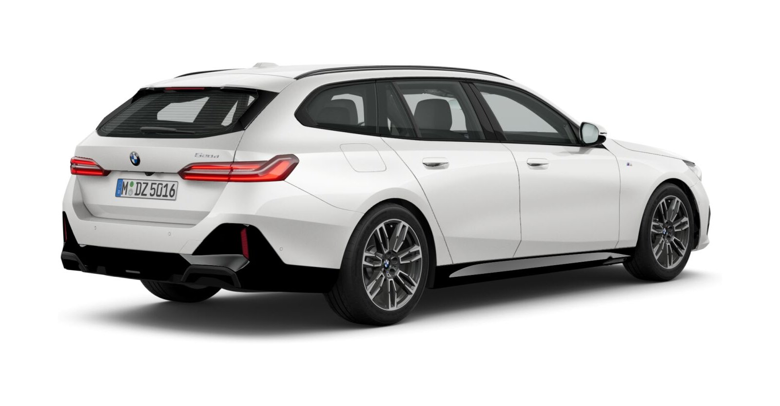 BMW BMW 5er in Weiß von hinten BMW BMW 5er in Weiß von hinten