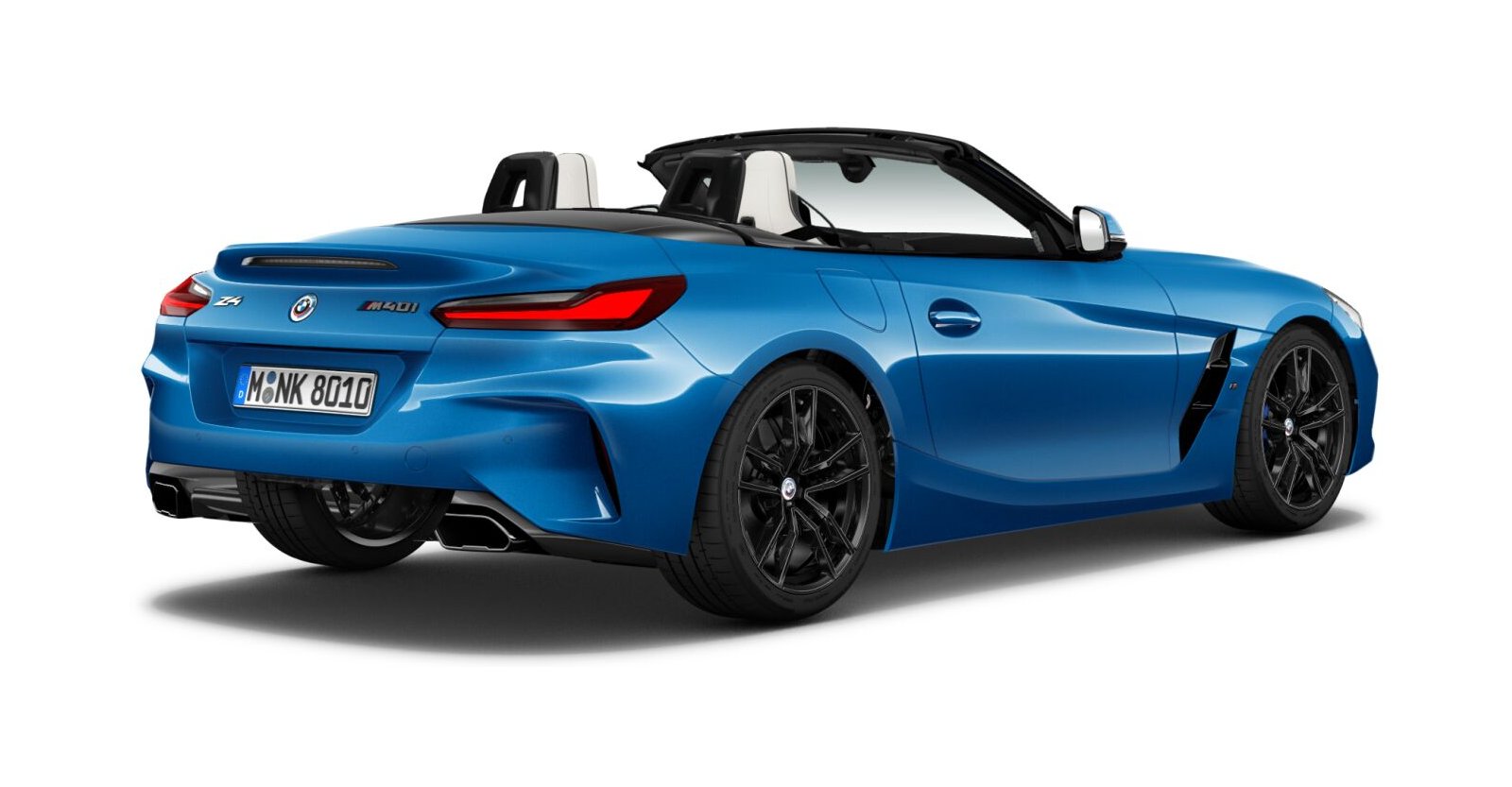 BMW BMW Z in Blau von hinten BMW BMW Z in Blau von hinten