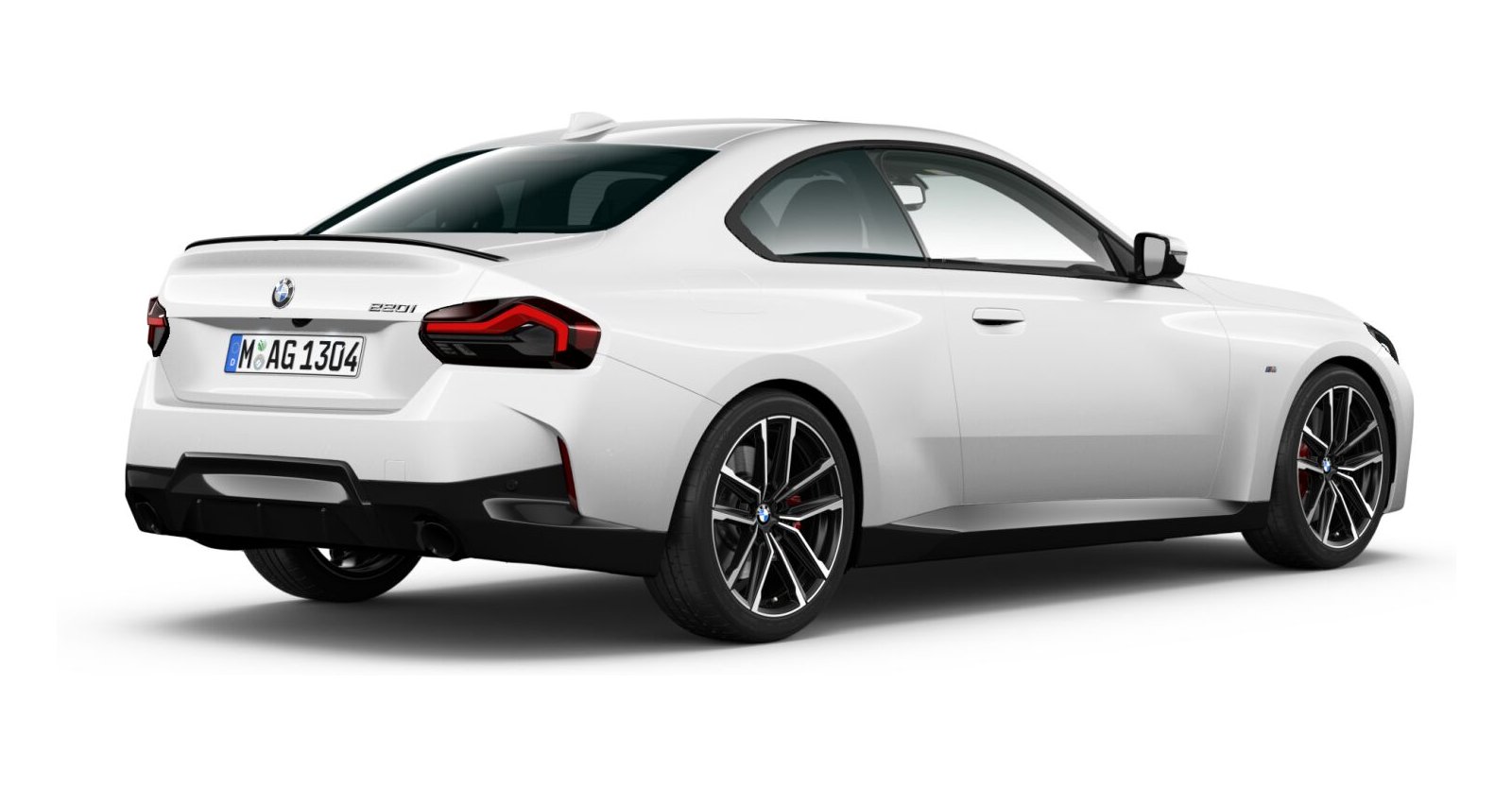 BMW BMW 2er in Weiß von hinten BMW BMW 2er in Weiß von hinten