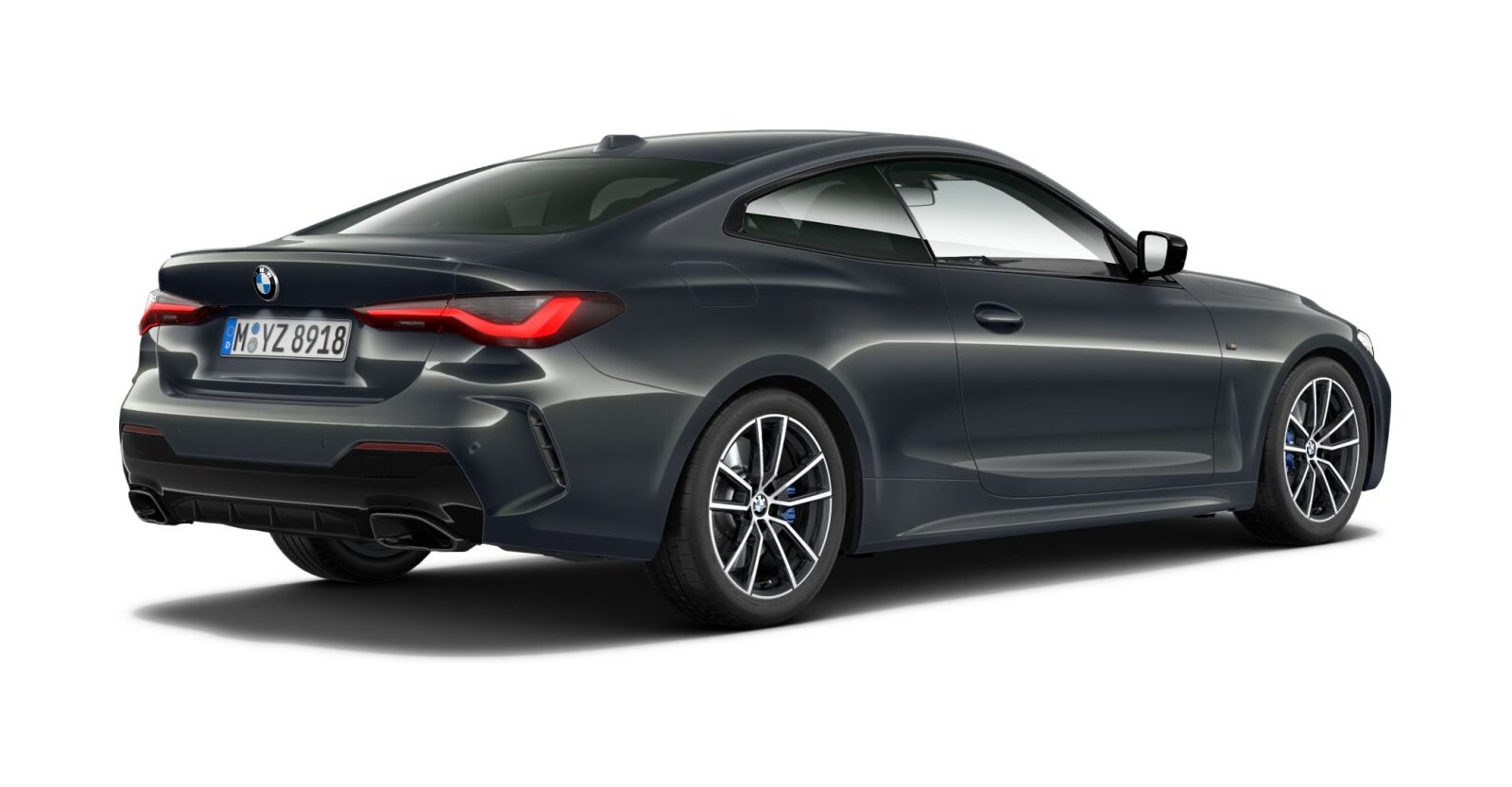 BMW BMW 4er in Grau von hinten BMW BMW 4er in Grau von hinten