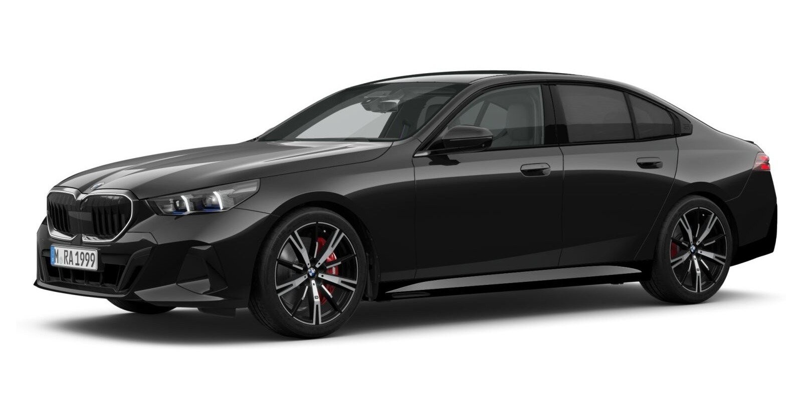 BMW BMW 5er in Schwarz von vorne BMW BMW 5er in Schwarz von vorne