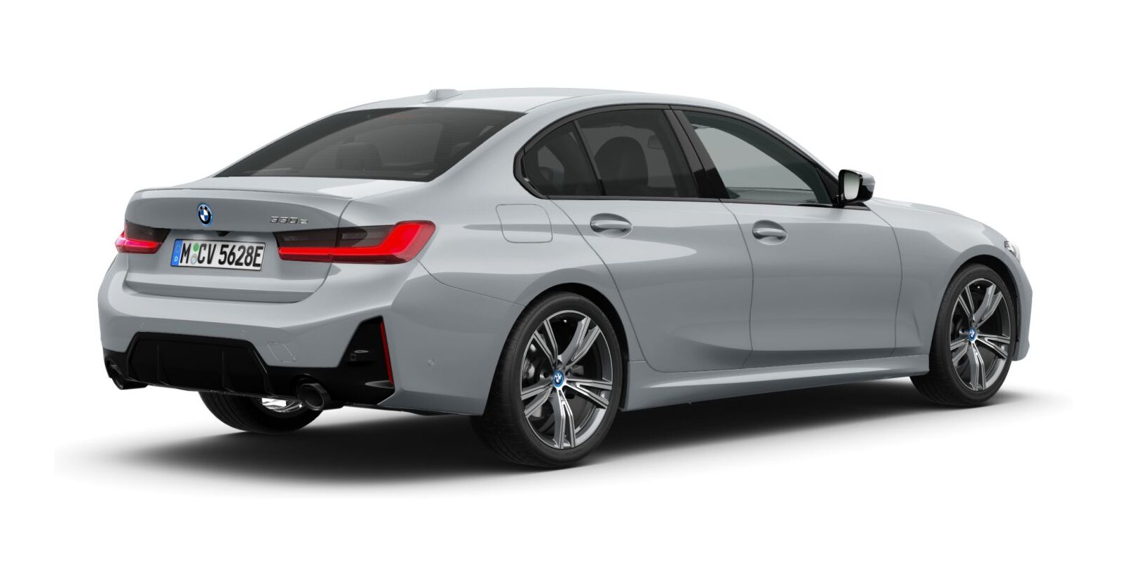 BMW BMW 3er in Grau von hinten BMW BMW 3er in Grau von hinten