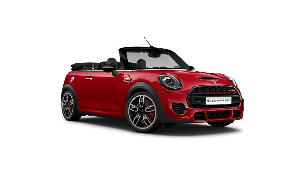 MINI MINI Cabrio in Rot von vorne MINI MINI Cabrio in Rot von vorne