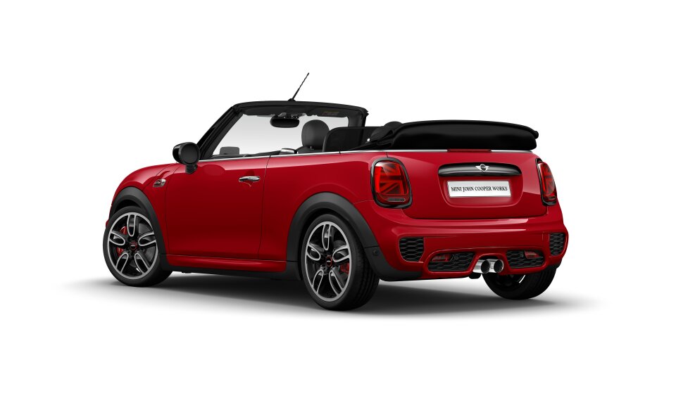 MINI MINI Cabrio in Rot von hinten MINI MINI Cabrio in Rot von hinten