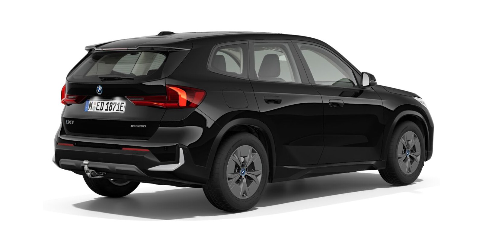 BMW BMW I in Schwarz von hinten BMW BMW I in Schwarz von hinten