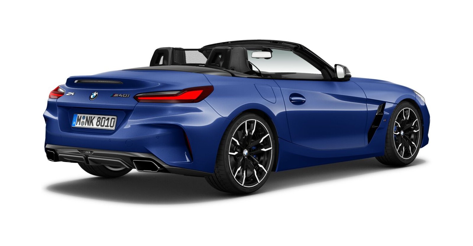 BMW BMW Z in Blau von hinten