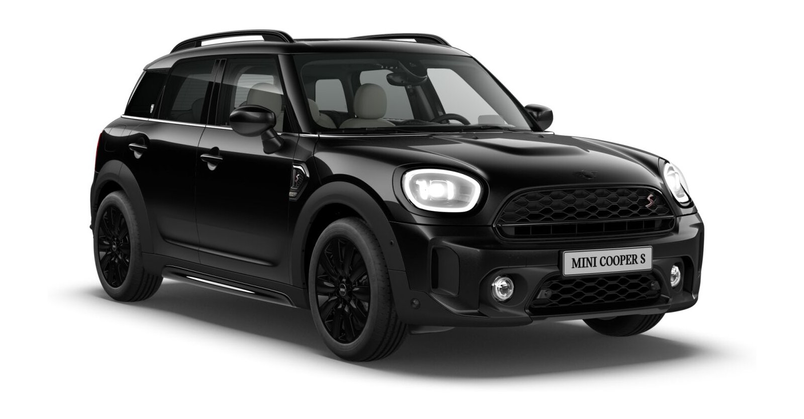 MINI MINI Countryman in Schwarz von vorne MINI MINI Countryman in Schwarz von vorne