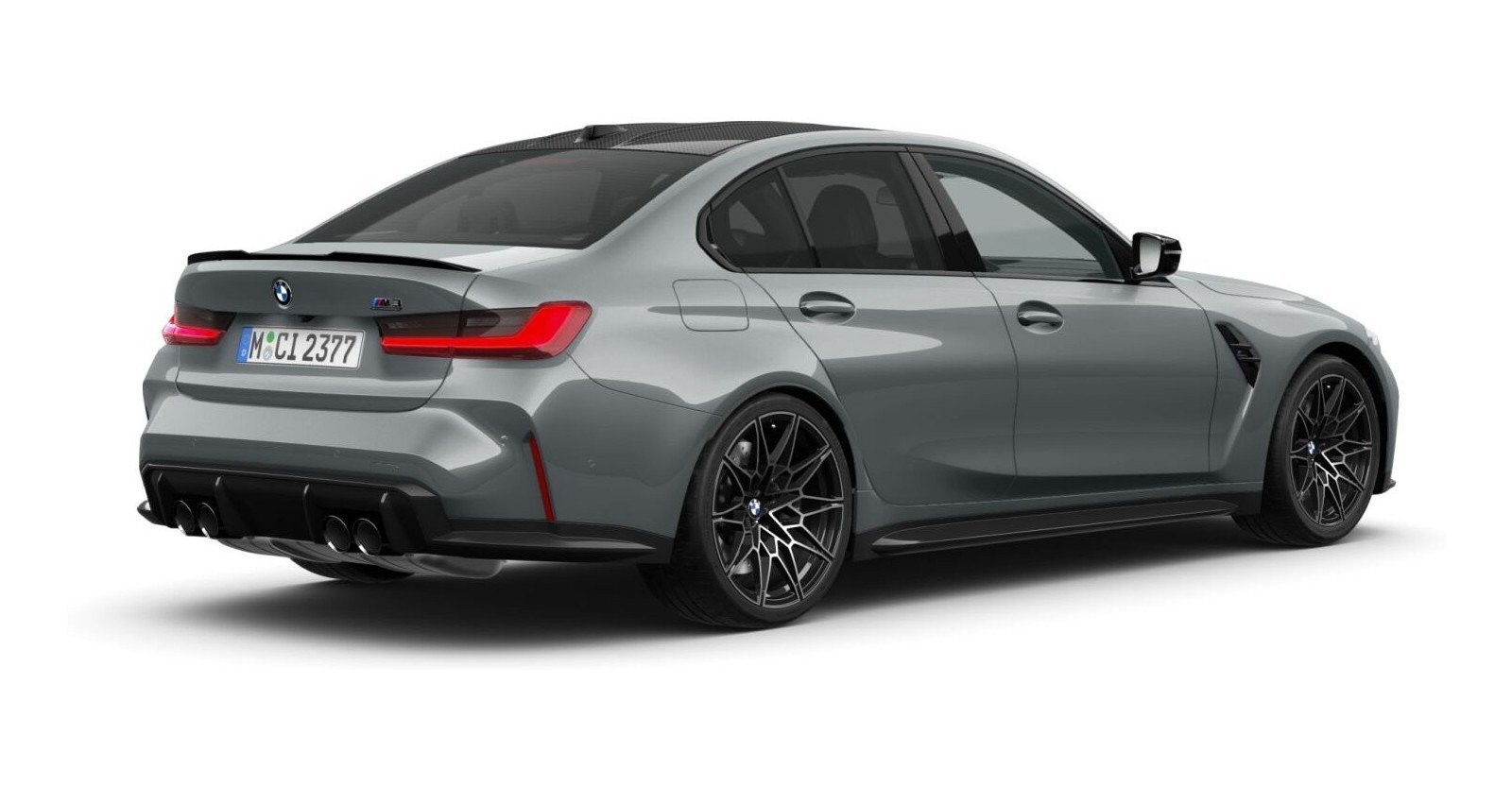 BMW BMW M in Grau von hinten BMW BMW M in Grau von hinten