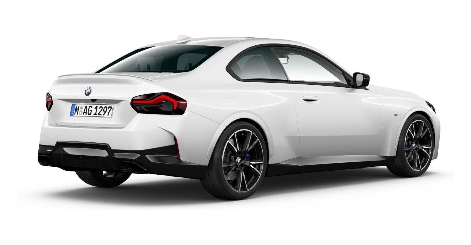 BMW BMW 2er in Weiß von hinten BMW BMW 2er in Weiß von hinten