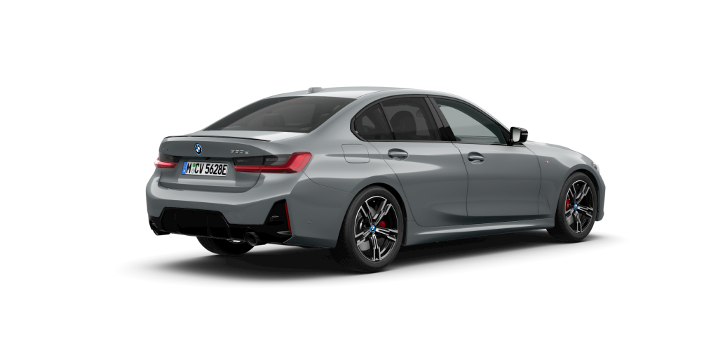 BMW BMW 3er in Grau von hinten BMW BMW 3er in Grau von hinten