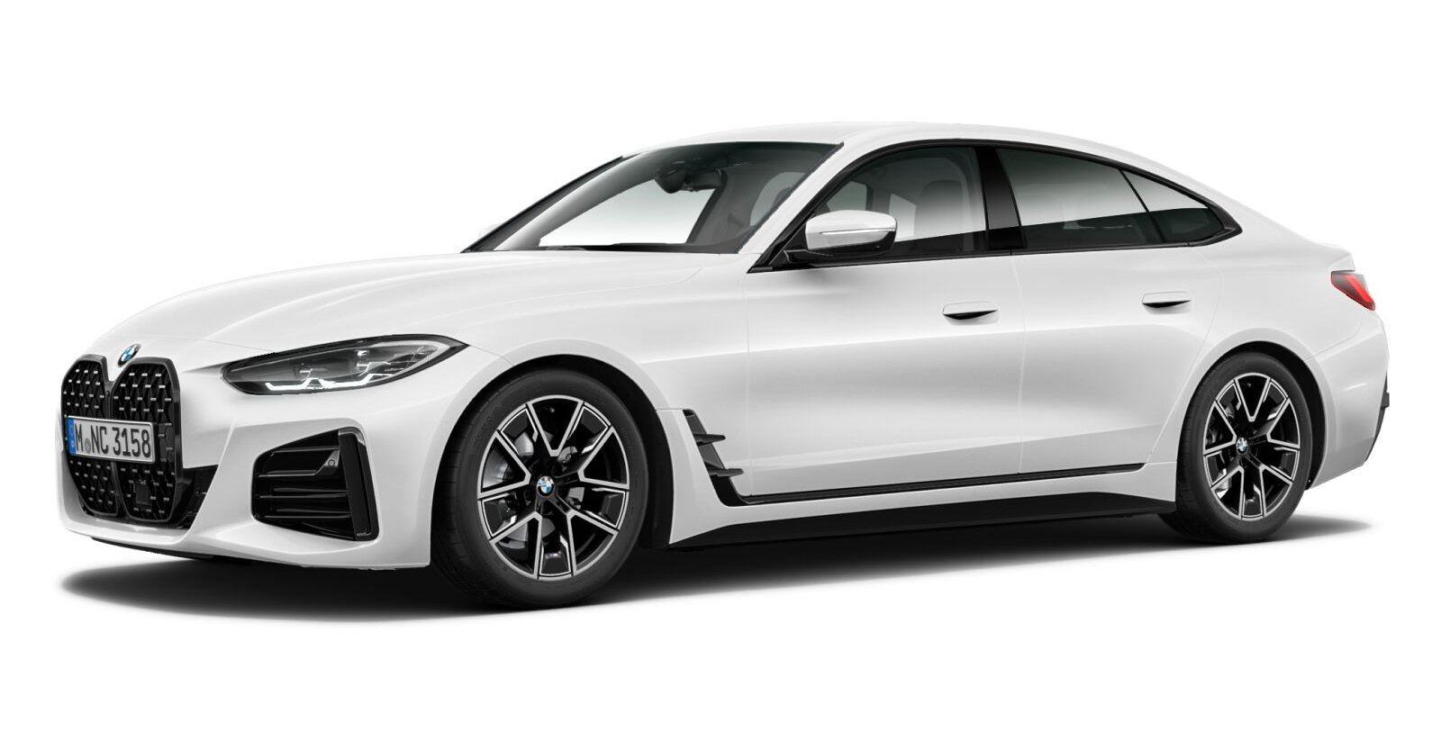 BMW 420d Gran Coupé in Weiß von vorne BMW 420d Gran Coupé in Weiß von vorne