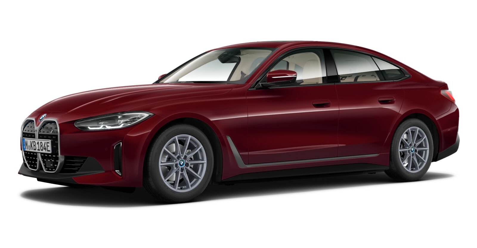 BMW i4 eDrive40 Gran Coupé in Rot von vorne BMW i4 eDrive40 Gran Coupé in Rot von vorne