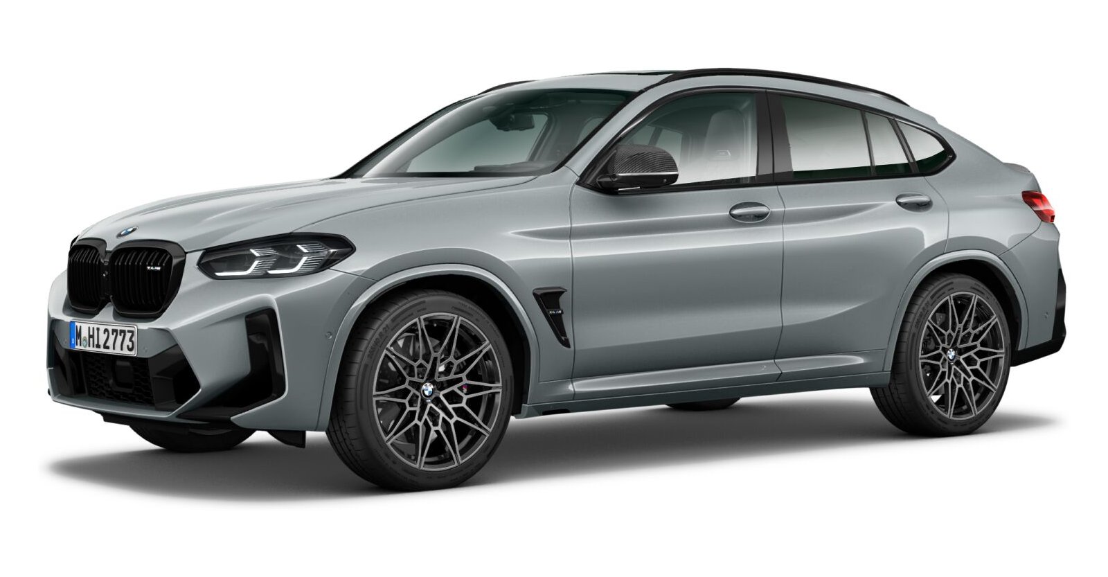 BMW X4 M Competition in Grau von vorne BMW X4 M Competition in Grau von vorne