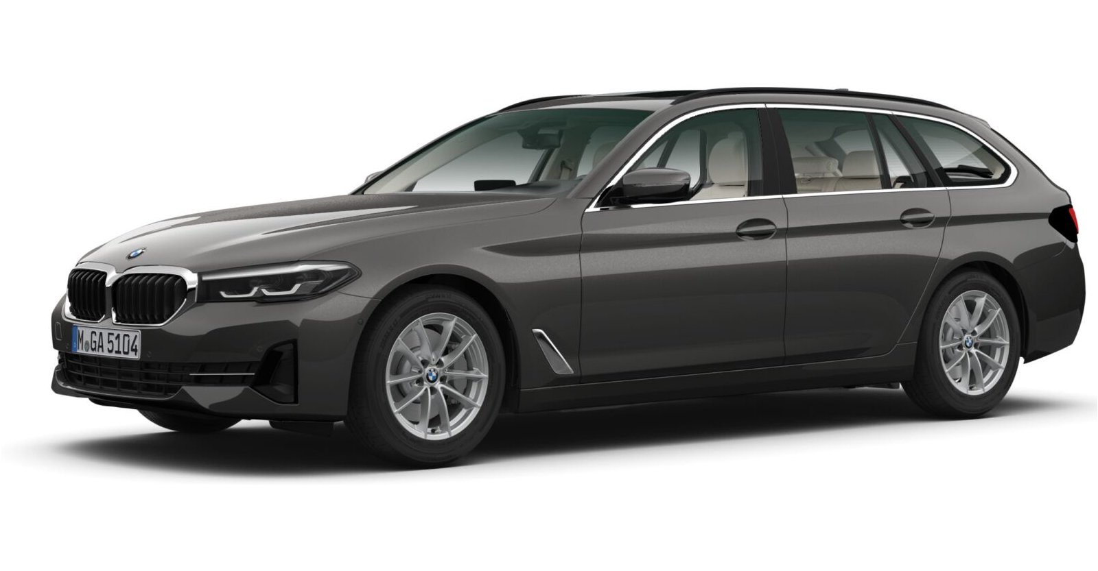 BMW BMW 5er in Grau von vorne BMW BMW 5er in Grau von vorne