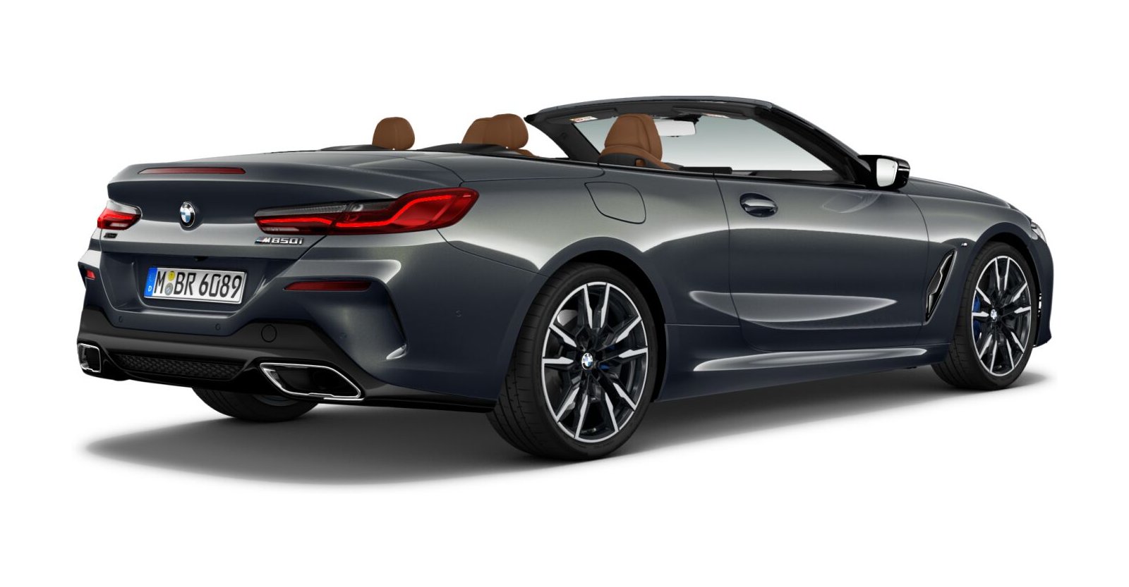 BMW BMW 8er in Grau von hinten BMW BMW 8er in Grau von hinten