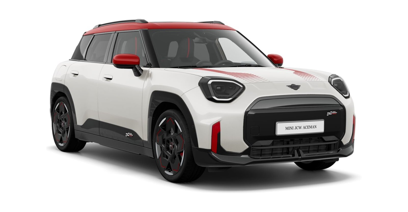 MINI John Cooper Works Aceman E in Weiß von vorne MINI John Cooper Works Aceman E in Weiß von vorne