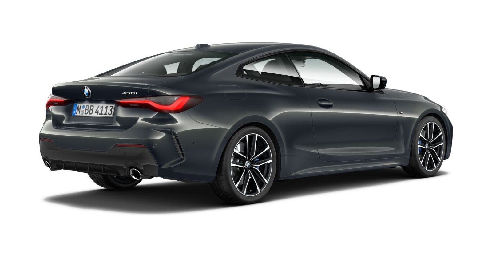 BMW BMW 4er in Grau von hinten