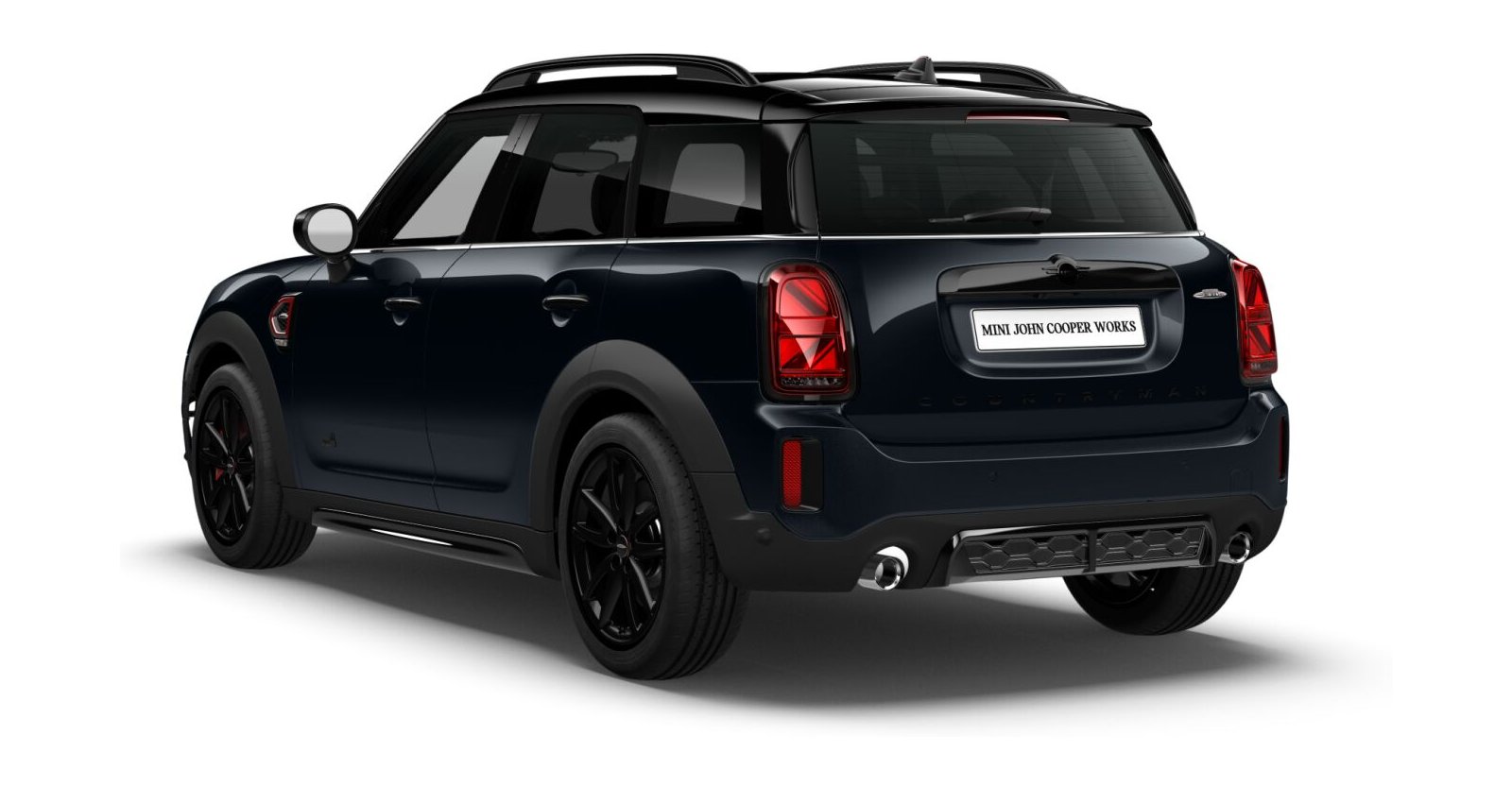 MINI MINI Countryman in Schwarz von hinten MINI MINI Countryman in Schwarz von hinten